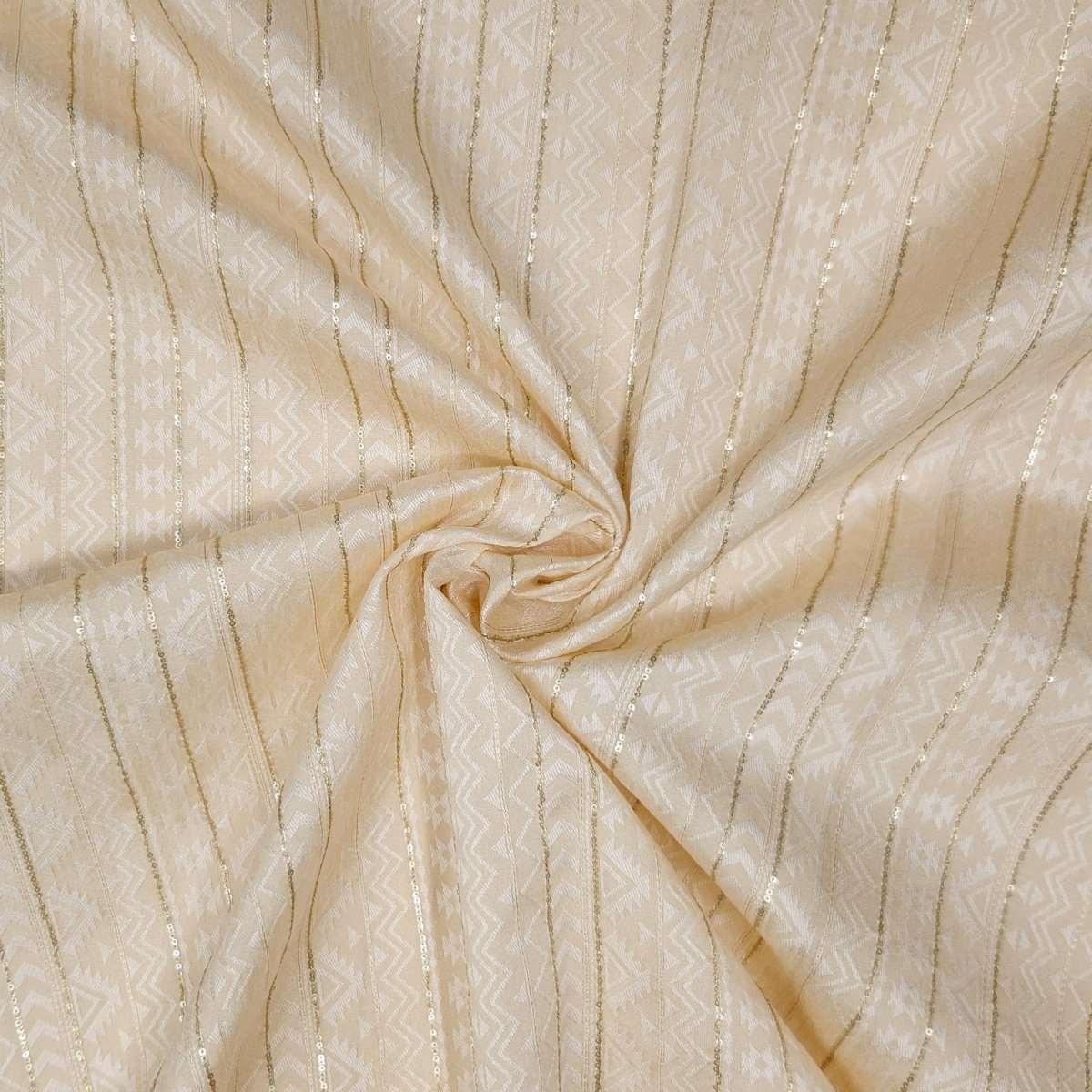 Unstitched Beige Zarinama Kurta Pyjama