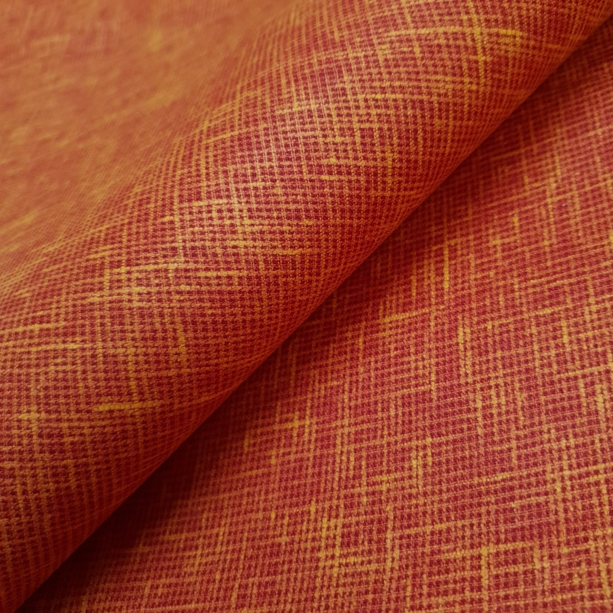 Unstitched Fire Red Kurta Pyjama