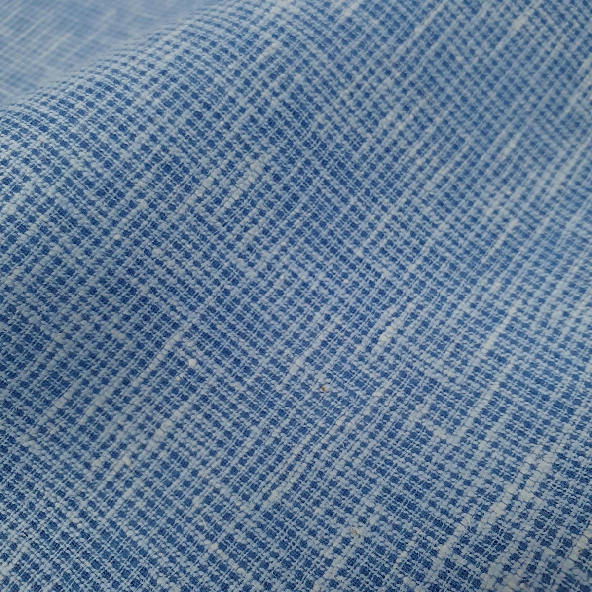 Unstitched Blue Mini Kurta Pyjama