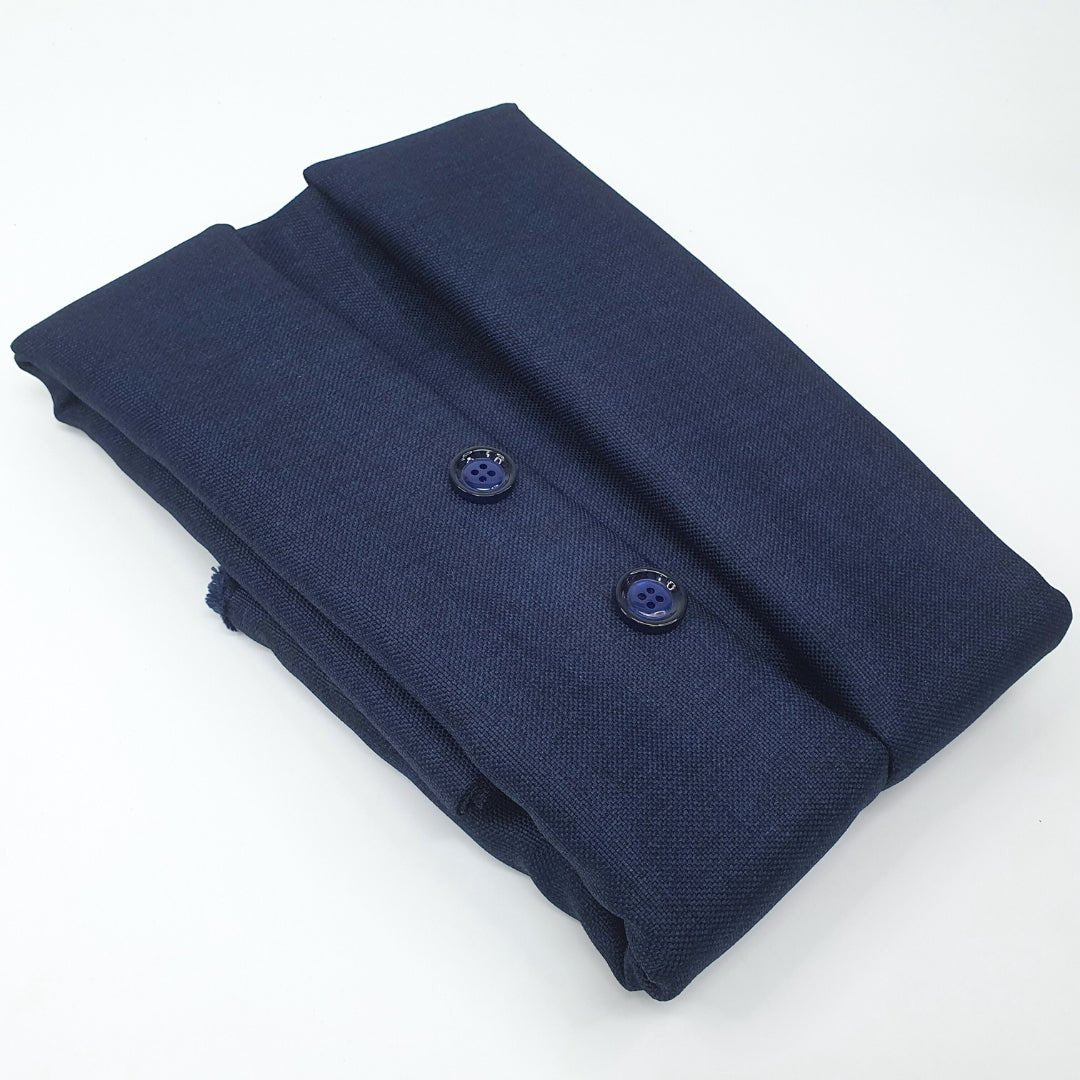 Unstitched Navy Classic Bundi Jacket